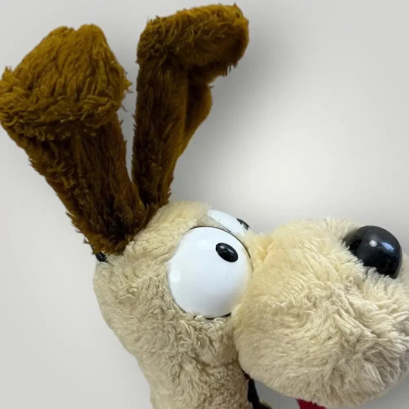 Vintage 1983 Garfield's Odie the Dog 14" Plush Stuffed Animal Toy Fun Farm Beige - Picture 4 of 13